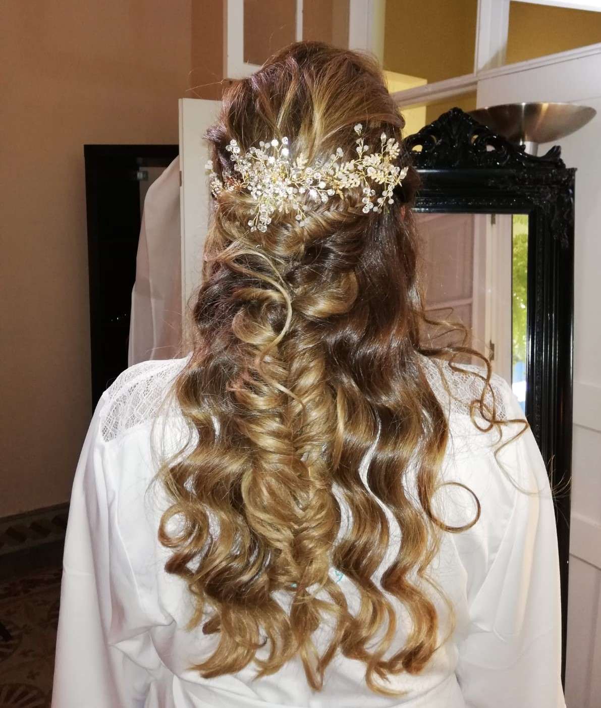 peinado y maquilaje para novia